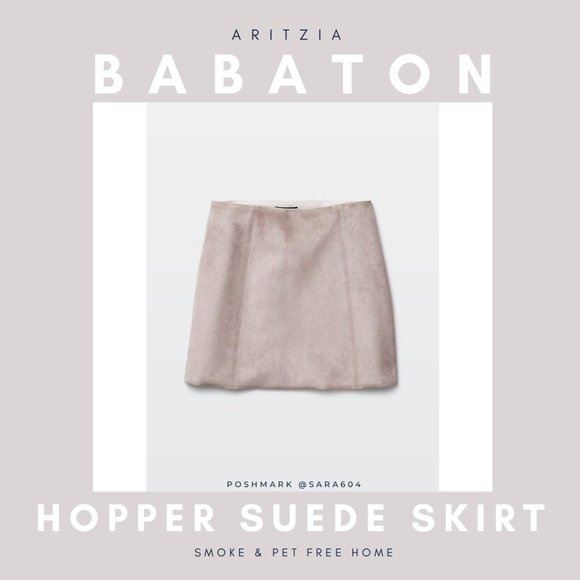 Aritzia Babaton Hopper Skirt VEGAN Suede - Picture 1 of 3